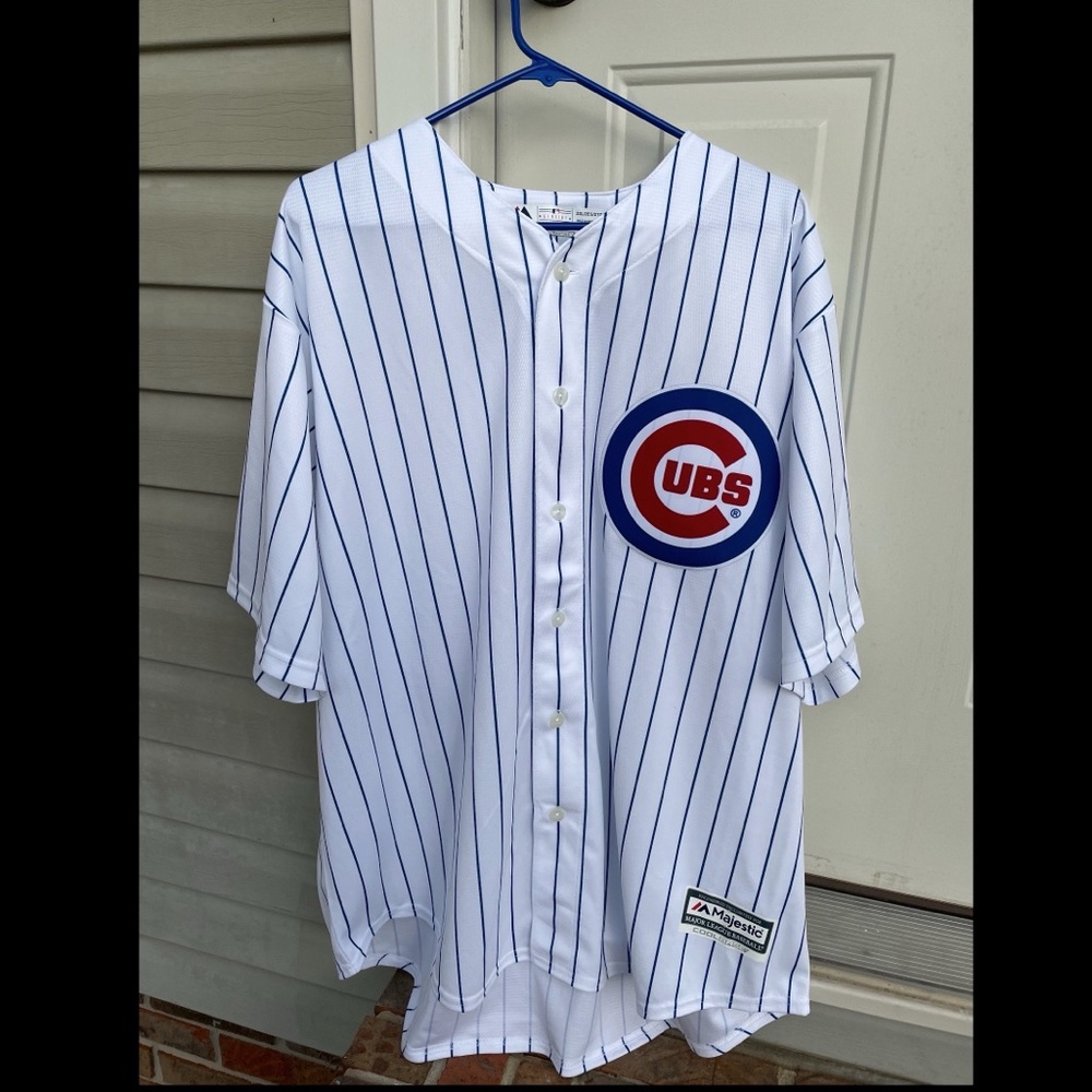 2XL Chicago Cubs Majestic Official Cool Base Jersey - White